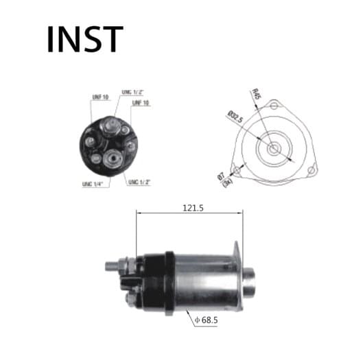 ELECTROMAGNETIC SWTICH SOLENOID FOR 12V 2.5KW 1115639 465 10479060 10479226 STD4818 STD6667NB AME0008 AME0040 10478897