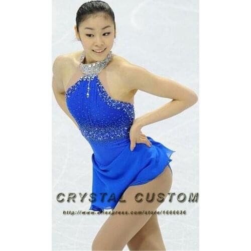 Custom Figure Skating Dress For Competition Fashion New Brand Ice Figure Skating Dress For Children DR3562