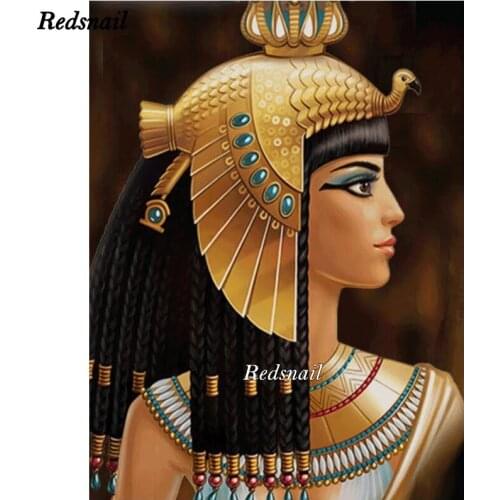 Diy full drill diamond painting Egypt woman 5d diamond mazayka embroidery girl crystal icons wall decor new arrival EE793