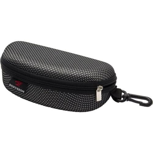 Fashion Black Portable Zipper Eye Glasses Sunglasses Hard Case Box Protector