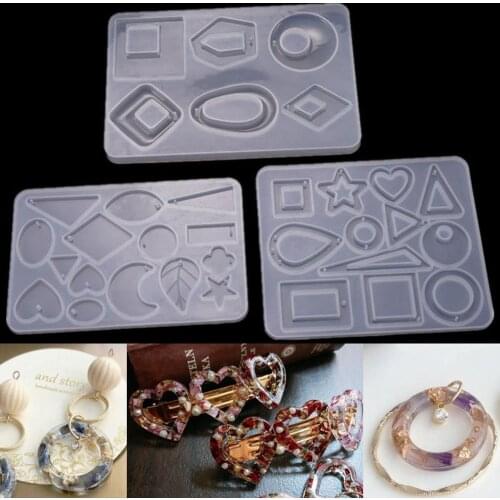 New Design Resin Accessories Resin Molds for Jewelry Dried Flower Products Earrings Necklace Pendant Jewelry Tools Creative Gift