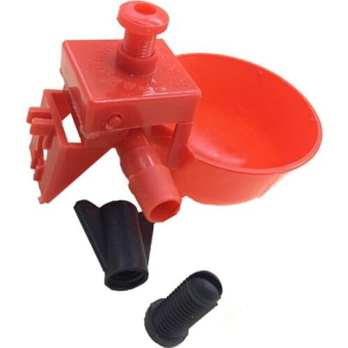 Chicken Water Drinker Quail Birds Drinker Chicken Waterer Bowl Farm Animal Supplies Easy Installation With Screws