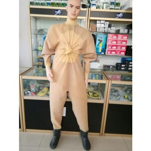 Rubber diving pine cap body piece Waders scuba diving waterproof dry water clothing underwear belly-mouth