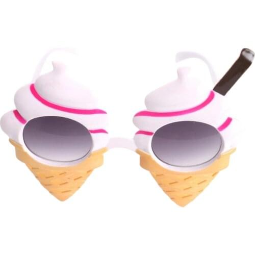 Novelty Ice Cream Cone Designed Sunglasses Funny Eyewear Costume Accessories