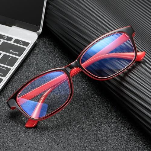 Ultralight Frame Reading Glasses Men Anti-Blue Light Computer Classic Square Plastic Hyperopia Glasses Women+1.0.+1.5.+2