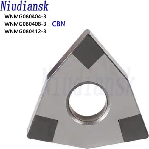 WNMG080404-3 WNMG080408-3 WNMG080412-3 CBN Diamond Insert Turning Blade for CNC Turning Tool Holder Lathe use tool