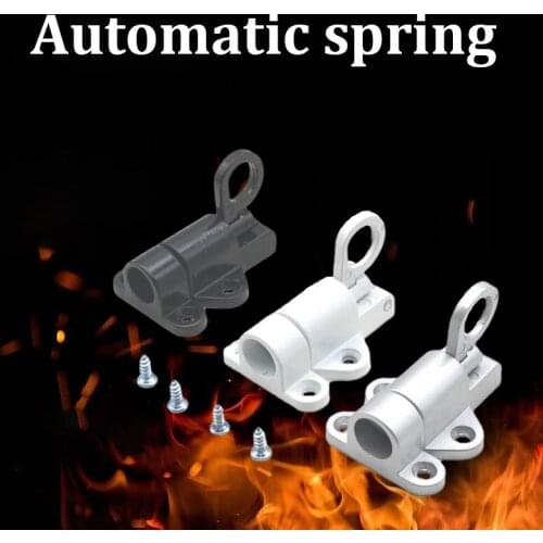 Aluminum Alloy Latch Automatic Mounting Bolt Pull Ring Spring Bounce Latch For Home Window J2Y