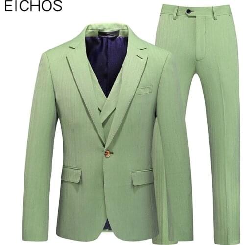 Apple green Tuxedo Groom Suits For Men Prom Party Dress Elegant 3 Piece Wear Fashion Casual Formal Suit Big size M-5XL