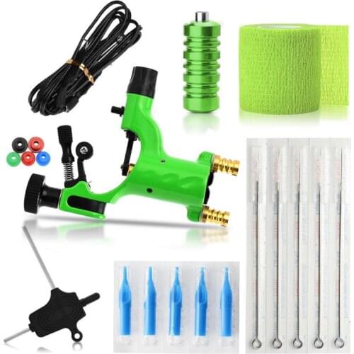 1pc Fashion Tattoo Exquisite Workmanship Tattoo Kit Equipment Tattoo Machine 5 Needles Tattoo Tool Set Tattoo Pen Maquiagem Tool