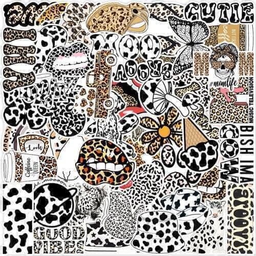 10/30/50Pcs Cool Fashion Girls Vsco Spotted Stickers For Guitar DIY Bicycle Guitar Motorcycle Skateboard Suitcase Laptop Luggage