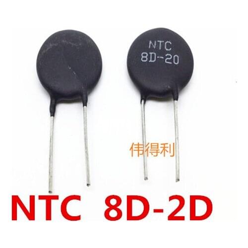 20PCS 50PCS Negative temperature thermistor NTC8D-20 8D-20 is used for inverter welding machine brand new original
