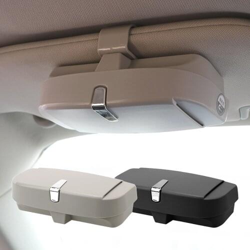 ABS Car Glasses Cases Car Eyeglasses Clip Auto Accessories Multifunction Car Sun Visor Sunglasses Holder Ticket Card Clamp