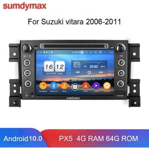 8core 4+128G android10 car dvd multimedia player for SUZUKI vitara 2007-2011 gps navigation car radio audio stereo headunit DSP