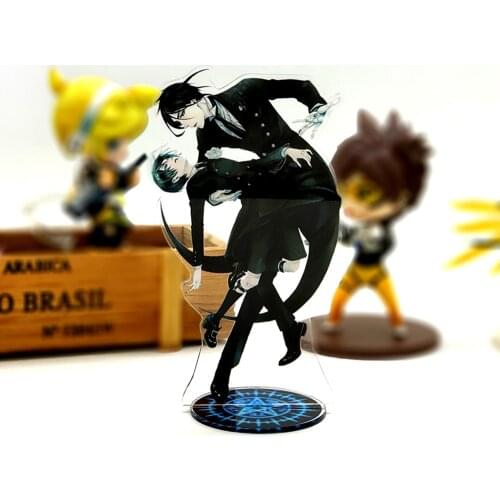 Love Thank You black butler Kuroshitsuji Sebastian Ciel acrylic stand figure model plate holder cake topper ANIME JAPANESE COOL