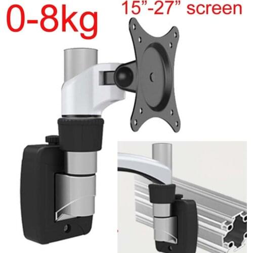 DL-FE110P 8kg 10" 23" 27" tiltable 360 rotate aluminum lcd wall MOUNT monitor office partition bracket shelf