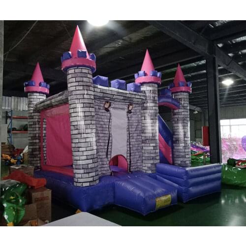 Hot Sale PVC Material inflatable bounce castle inflatable trampoline jumping house with slide for kids