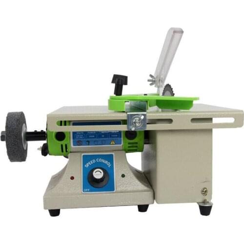 Hot Sale Trim Saw Machine Jewelry Polishing Machine Mini Bench Lathe with 2pcs 6" Baldes and 1 Polishing Wheels