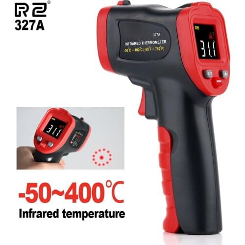 RZ Infrared Thermometer Non-Contact Temperature Meter Gun Handheld Digital 0-600C Industrial Outdoor Laser Pyrometer Thermometer