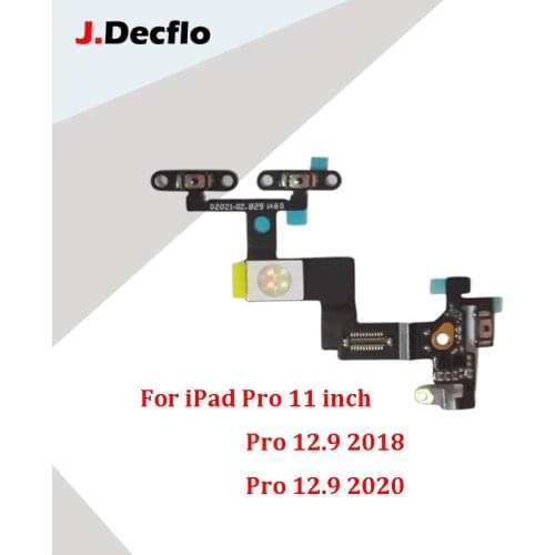 JDecflo Power Flex Cable On/Off Ribbon Key Flex Cable Home Button Flex For iPad Pro 11 inch iPad Pro 12.9 inch 2018 2020
