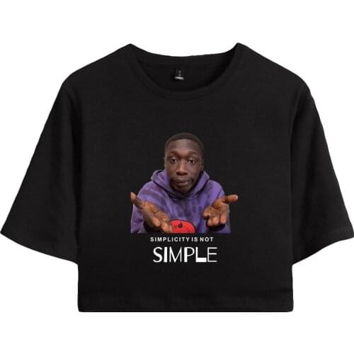 Khabane lame print Spring Summer Holiday youthful Women/girl sexy bare midriff Kawaii Style T-shirt