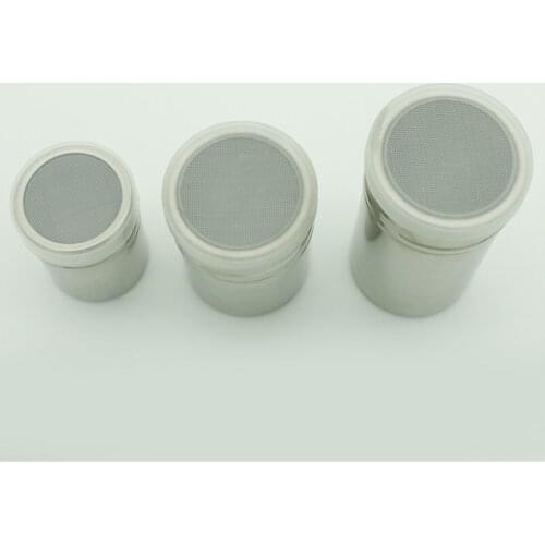HOT Stainless Steel Chocolate Shaker Cocoa Flour Icing Sugar Powder Coffee Sifter Lid Shaker Cooking Tools Coffee Accessories