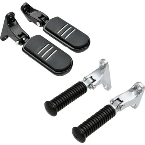 Motorcycle Rear Passenger Footpegs Peg Mount For Harley Touring Road King Street Glide Electra Glide 1993-2020