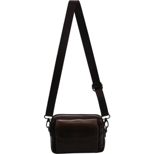 Yiang Men Genuine Leather Crossbody Shoulder Bag Fashion Belt Waist Case Bag Wallet New