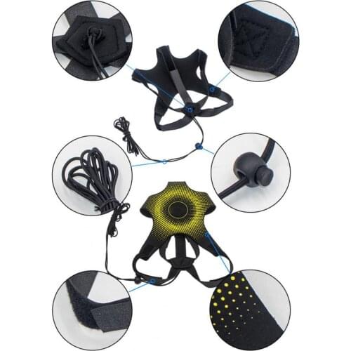 Kids Adult Control Skills Kick Ball Football Strap Training Aid Durable Elastic Returner Practice Soccer Trainer Belt Accessory