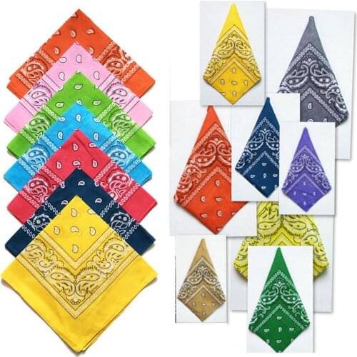 55*55cm Outdoor Face Cover Fashion Printed Bib Scarves Multi Functional Seamless Quick Dry Hairband Unisex Hip Hop Black Paisley