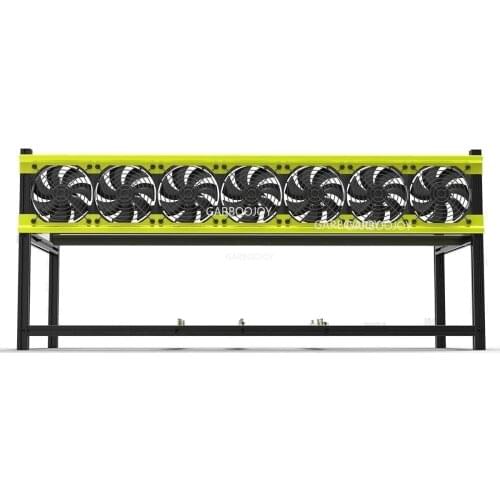 Veddha V3D 8GPU Miner Mining Case Aluminum Frame Mining Rig for ETH ZEC Bitcoin BTC Crypto Coin Currency Mining Cover