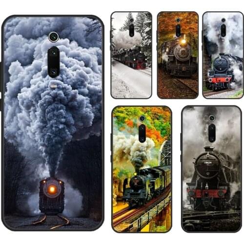 Vintage Steam Train Railway Case For POCO X3 Pro F1 F2 M3 F3 Cover For Xiaomi Mi 11 Lite Ultra Mi 10T Pro Note 10 Lite