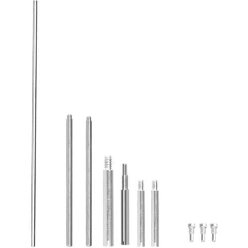 W15 Piccolo Maintain Set Wind Instrument Accessories Replacement Spare Parts for Musician Beginners (7 Shafts+3 Screws)