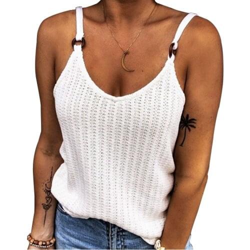 Womens Summer Fashion Clothes Casual Sleeveless Halter Top Solid Camisole Ladies Off Shoulder Shirts Loose Plus Size Tank Tops