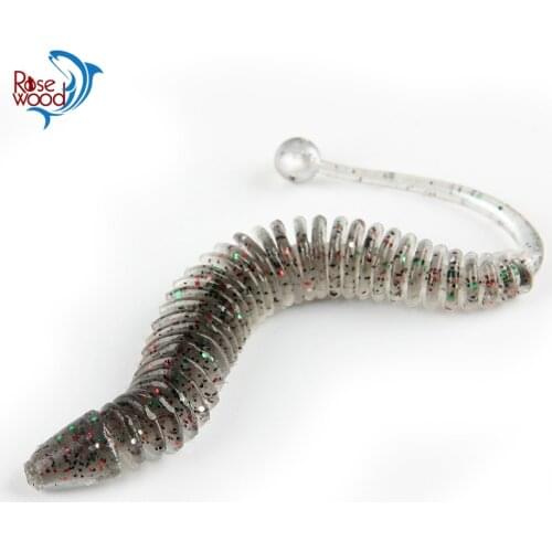 RoseWood Floating Fishing Lure Lifelike Long Tail Lure 1g Soft Plastic Fishing Lures For Grass Carp Walking Catfish Bass 10 pcs