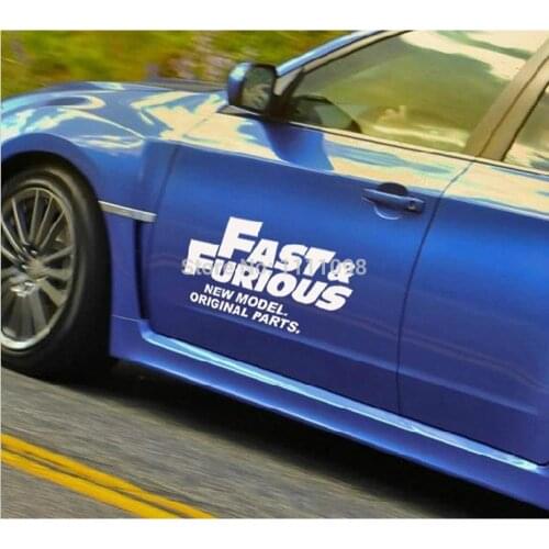 10 x Car Styling Car Sticker Fast & Furious New Model Original Parts Car Body Decal for Tesla Volkswagen Hyundai Kia Lada