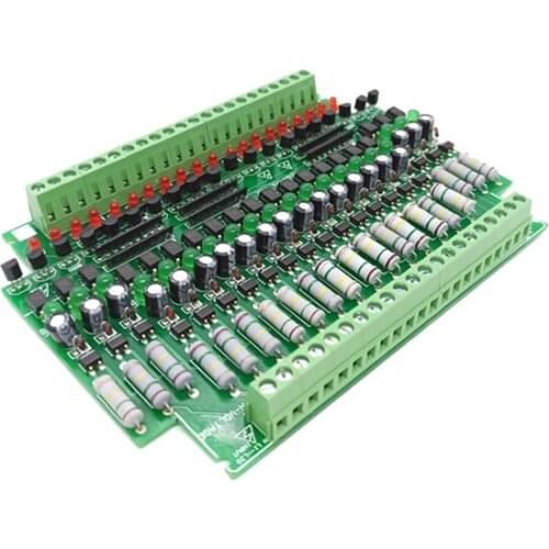 20 channels 220V optocoupler isolation module/220V detection module/AC current detection/card guide rail