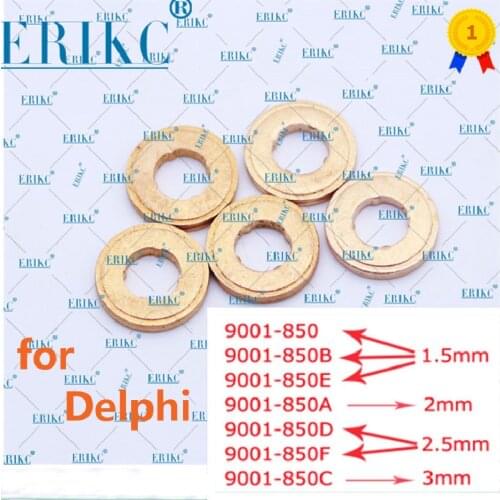 30PCS 9001-850 9001-850A 9001-850B 9001-850C 9001-850D 9001-850E 9001-850F Injector Copper Washer Shims for Delphi Injector