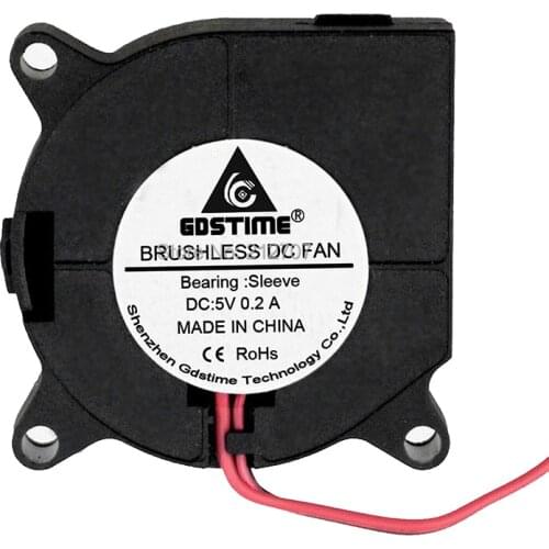 5 Pieces Gdstime 4cm 40mm 40 x 40 x 20mm 4020s DC 2Pin Turbine 5V Blower Fan