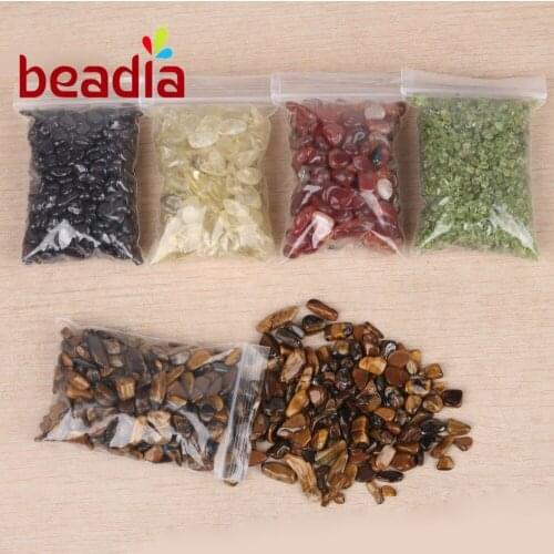 7-9mm Freeform Natural Chips Gravel Stone Beads Mixed No Hole Stone Beads Jewelry Making Findings Diy Bracelet Necklace