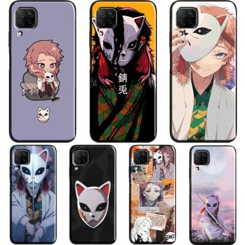 Kimetsu No Yaiba Sabito Anime Case For Huawei P40 P30 P20 Mate 20 Lite P Smart Z 2019 2021 Nova 5T Honor 20 Pro 9X 8X