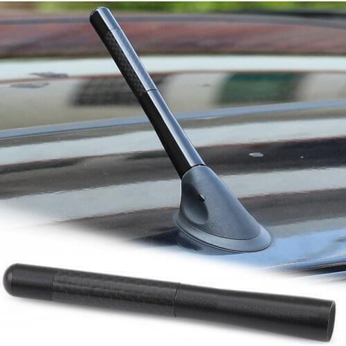 4.7 Inch Car Roof Antenna Carbon Fiber Short Stubby Mast Antenna For Citroen C4 C5 C3 C2 C1 C4L Picasso Saxo C-Elysee DS7 DS5