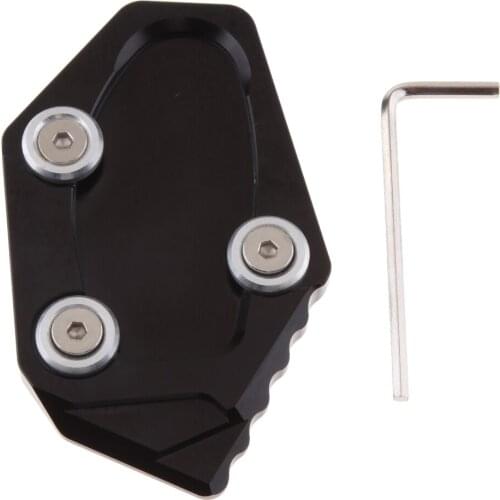 Motorcycle CNC Side Stand Kickstand Enlarge Plate Pad For YAMAHA R25 R3 2013-2016