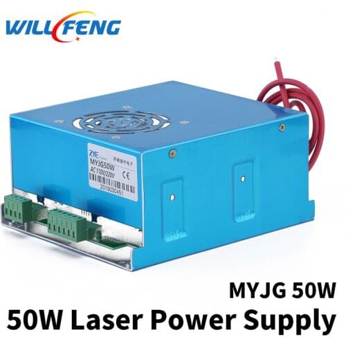 Will Feng MYJG 50w Co2 Laser Power Supply For 5030 4030 Co2 Laser Cutter Engraving Machine 50W Laser Box Use For Laser Tube
