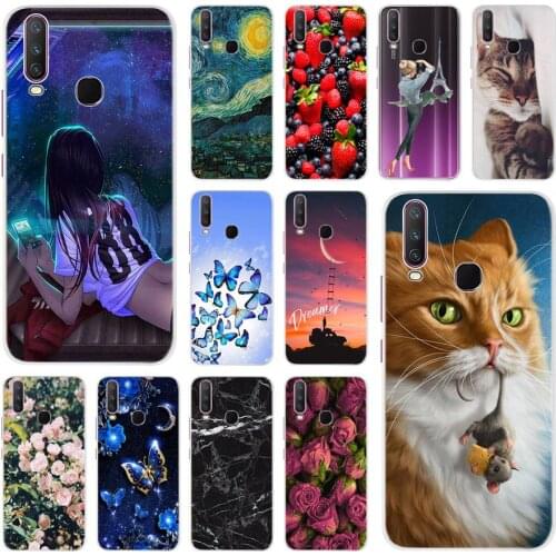 6.35" For Vivo Y12 Case Cartoon Soft Silicone Phone Case For Vivo Y17 Y15 Y12 Y11 2019 Back Cover For VIVO Y 17 15 12 Coque Cute