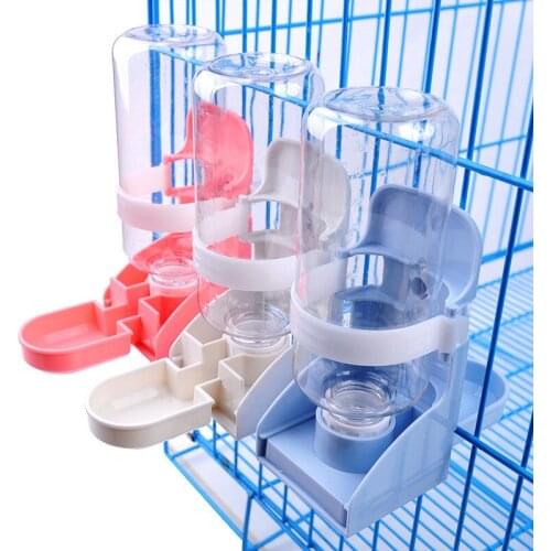 Pet Dog Cats Puppy Automatic Suspended Water Dispenser Drinking Bottle Food Bowl Feeder Rabbit Suspended Water Dispenser