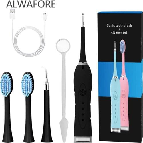 Electric Sonic Dental Scaler Oral Irrigator Tooth Calculus Remover Rechargeable Tooth Stains Tartar clean Tool 4 Colors