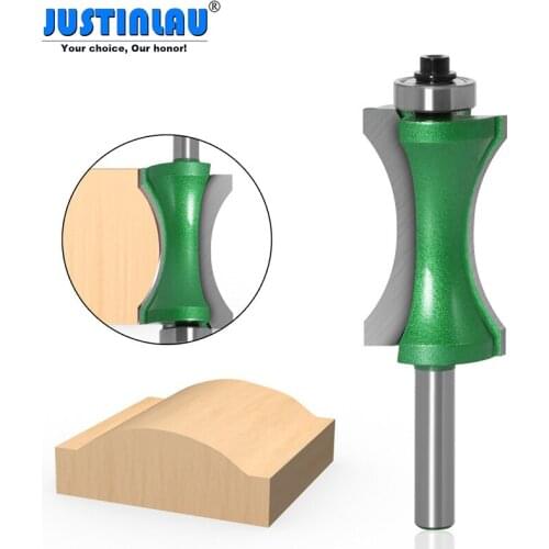 JUSTINLAU Circular arc woodworking milling cutter Carbide-tipped Cutter Set of Milling Cutters for Wood 8mm Drill Bit Edge Cut
