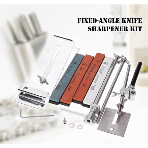 Kitchen Knife Sharpener Kit Stainless Steel Professional Knife Sharpening Machine Stone Upgraded Fixed-angle Knife Sharpener Kit