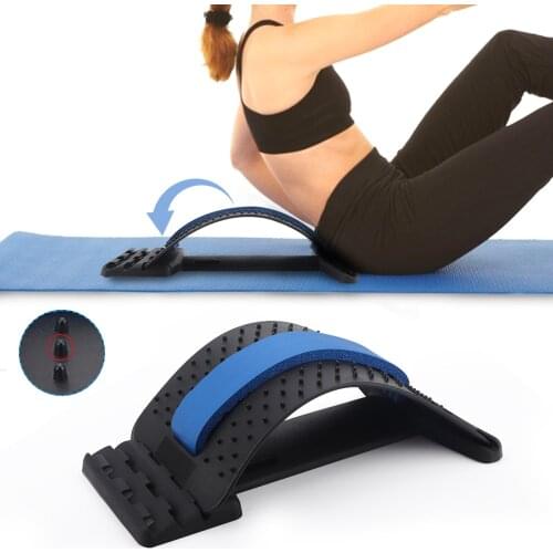 Back Massage Stretcher Multi-level Lumbar Support Back Corrector Neck Stretch Tool Waist Lower Upper Muscle Pain Relief Stretch