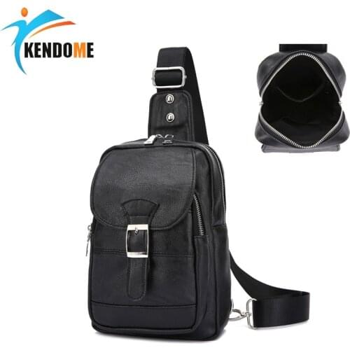 Outdoor Pu Leather Small Bag Mochila Tactical Bag Military Shoulder Bag Men Tactical Crossbody Travel Bag